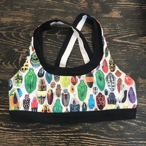Lululemon Bugs Seawheeze 8 Bra EUC